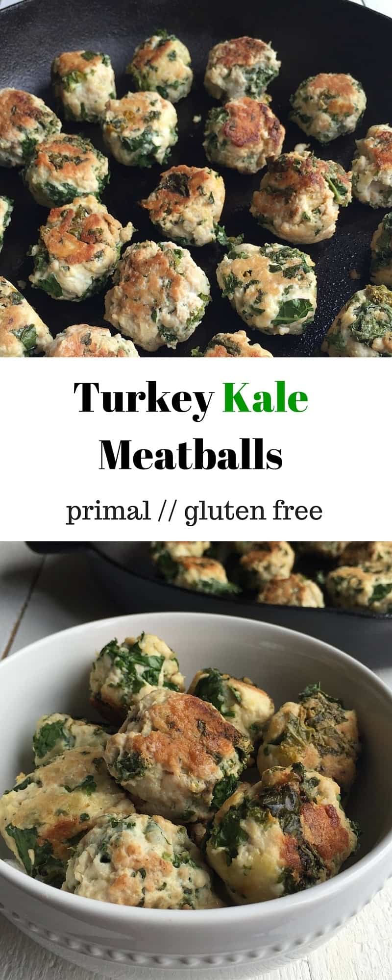 Turkey Kale Meatballs - Eat the Gains