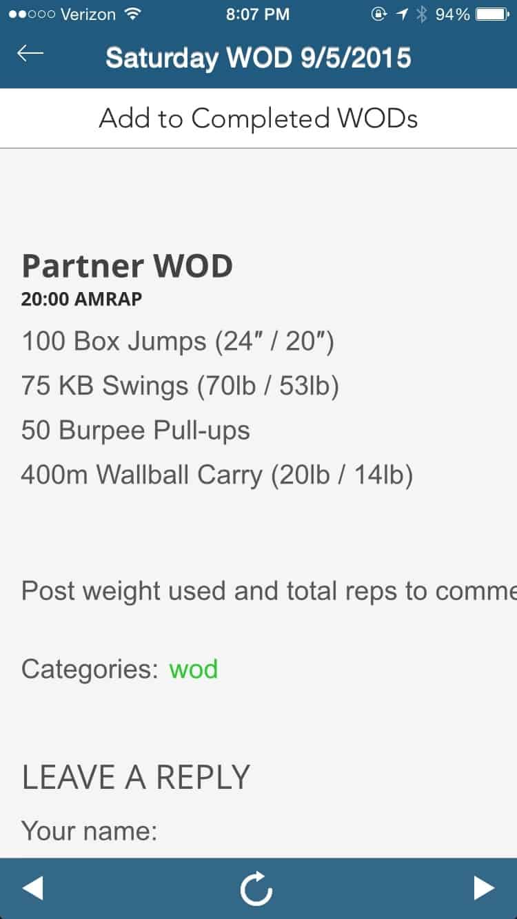 Home partner wod new arrivals