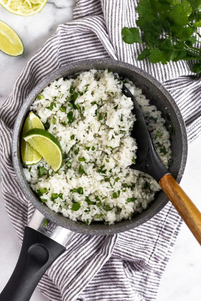 Healthy Coconut Cilantro Lime Rice Eat the Gains