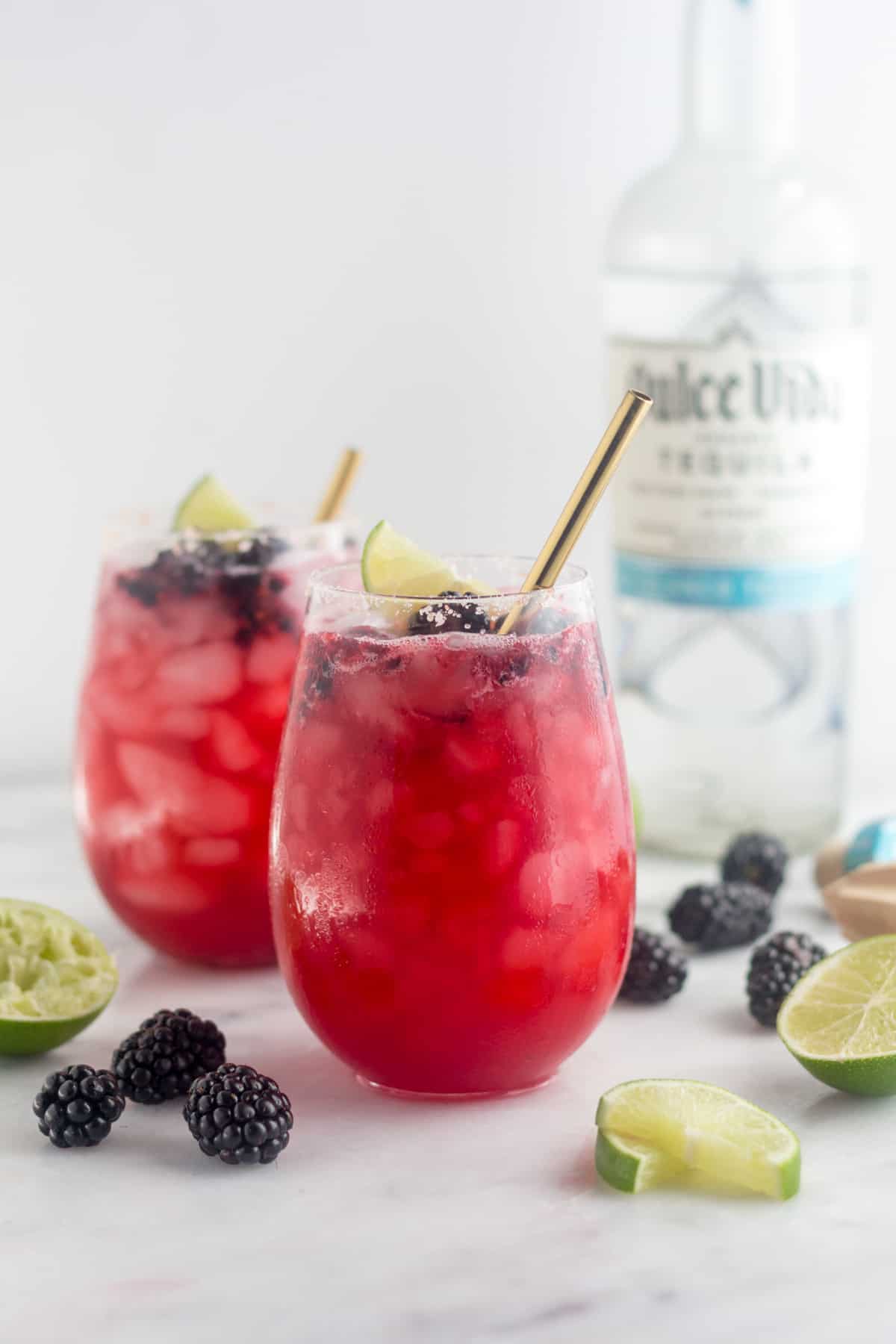 Blackberry Margaritas 3 Ingredients Eat The Gains