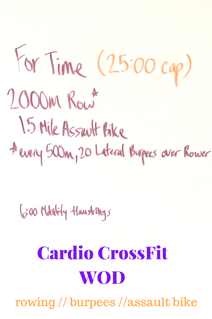 Making the Gains Cardio CrossFit WOD with Rowing Burpees and