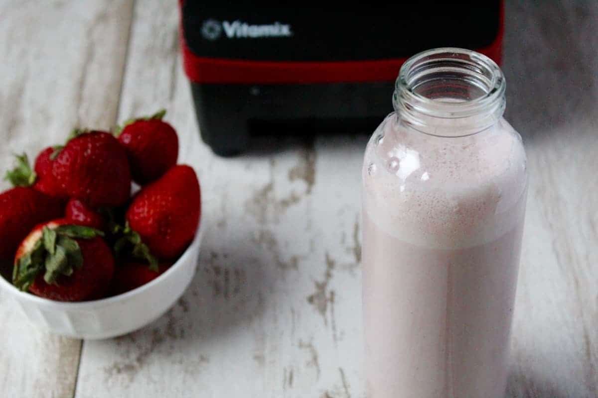 Strawberry Cashew Milk