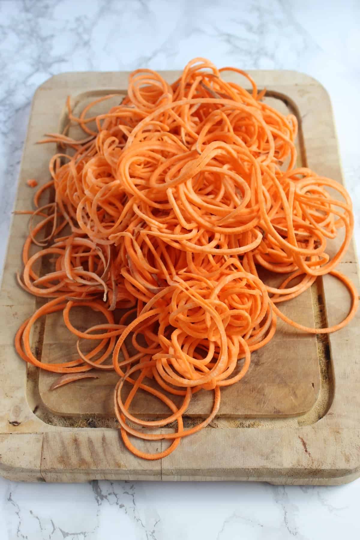 How to Spiralize Sweet Potato 