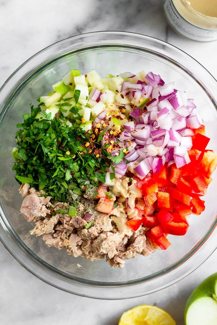 The Way You Chop Your Vegetables For Tuna Salad Matters