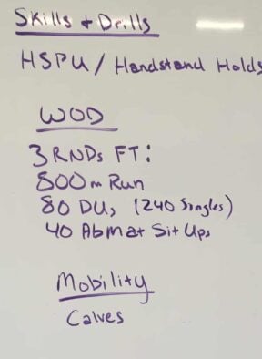 Running, Double Unders, & Sit-Ups
