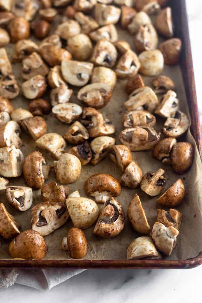 Balsamic Roasted Mushrooms Eat the Gains
