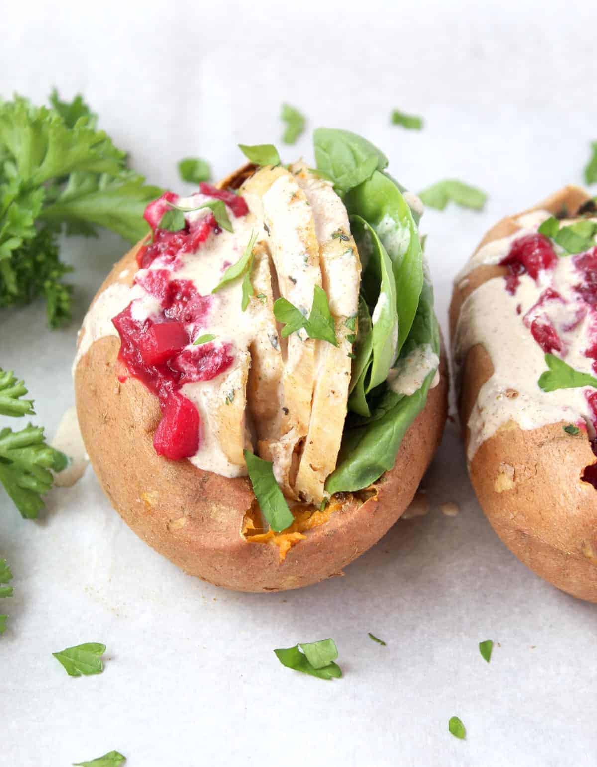 Thanksgiving Leftovers Recipe: Stuffed Sweet Potatoes