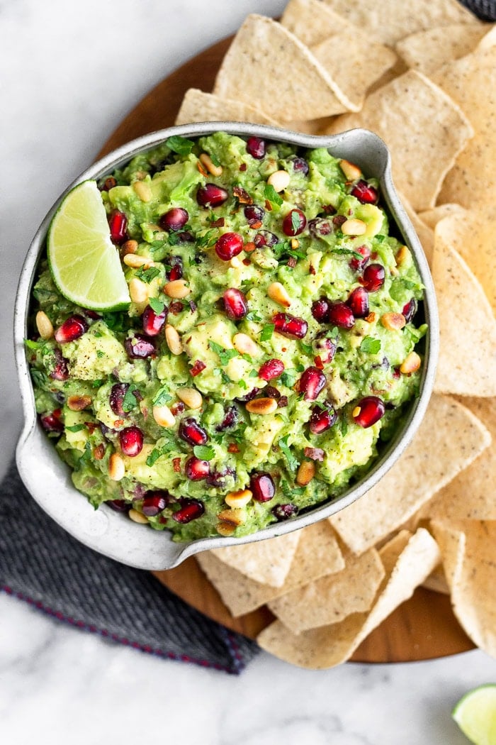 Avocado Cups With Pomegranate Salsa Verde Recipe