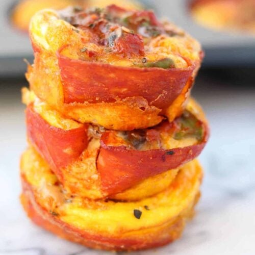 Pepperoni Pizza Egg Cups (Gluten Free) Eat the Gains