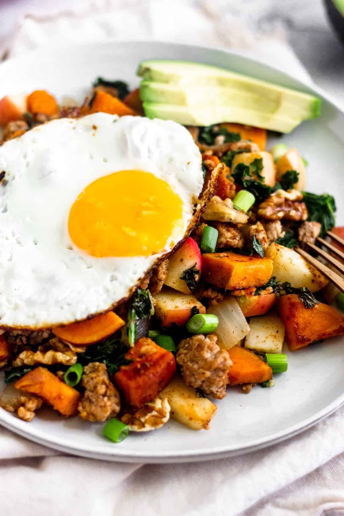 Sweet Potato Sausage Hash (Paleo/Whole30) - Eat the Gains