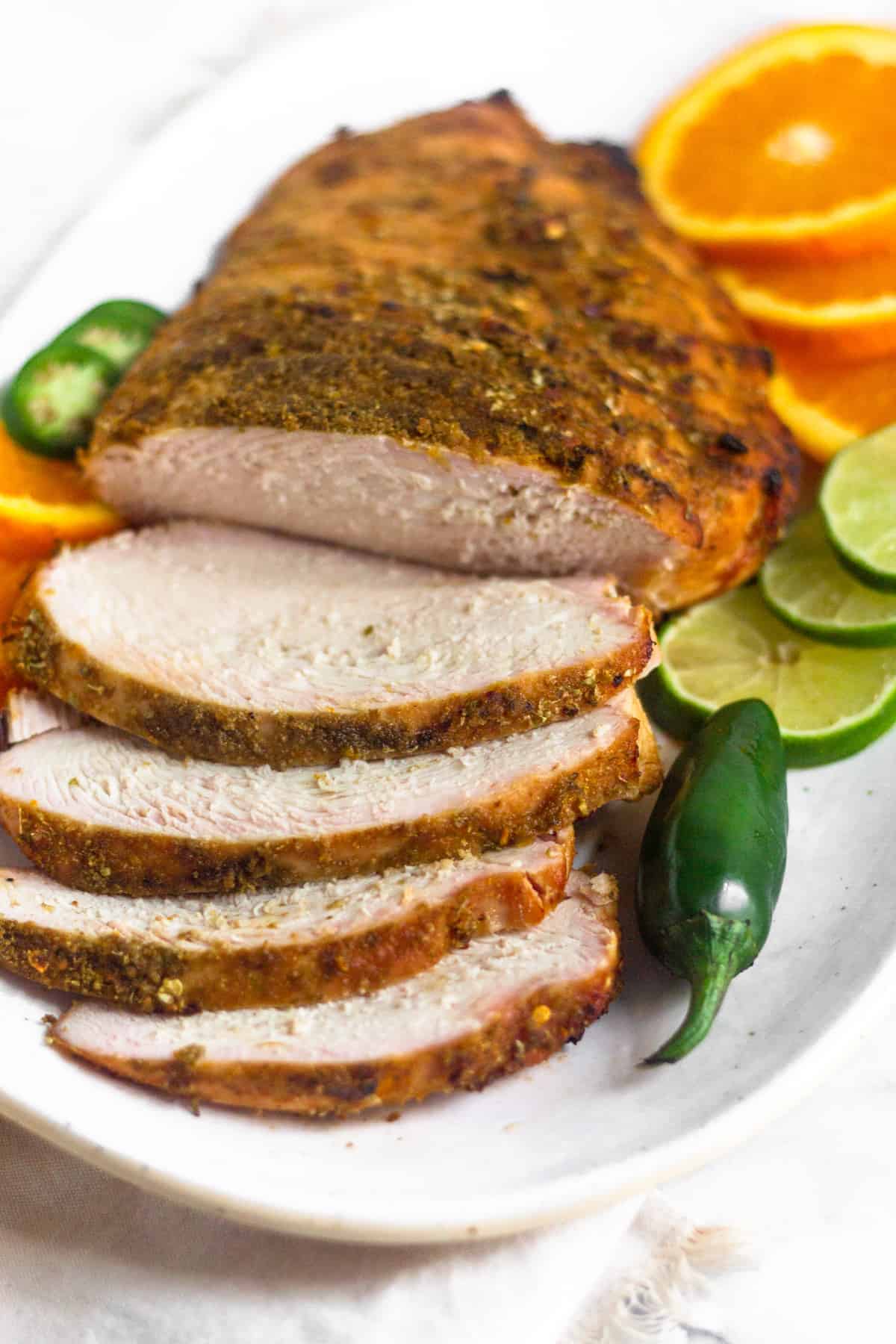 Spicy Grilled Citrus Turkey Breast (Paleo) - Eat the Gains