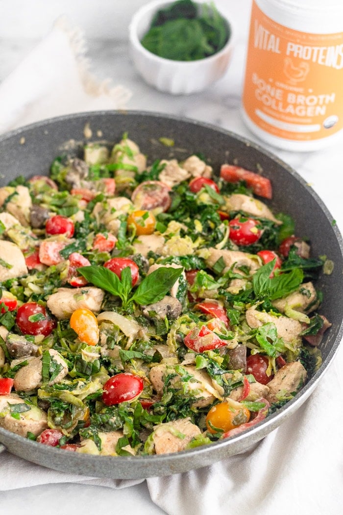 Balsamic Chicken & Veggies Skillet (Paleo/Whole30) - Eat the Gains