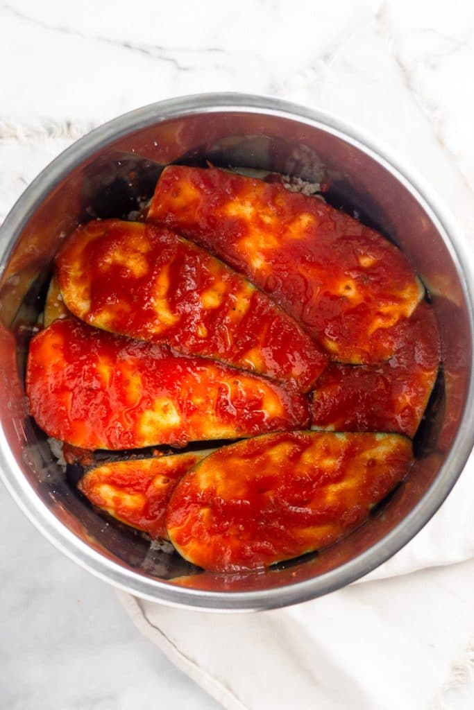 Healthy Instant Pot Eggplant Parmesan Eat the Gains