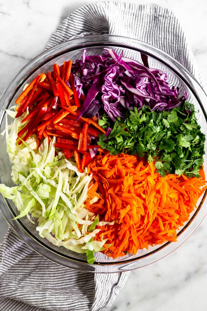 Shredded Cabbage Shredder Carrots Large Bowl Stock Photo