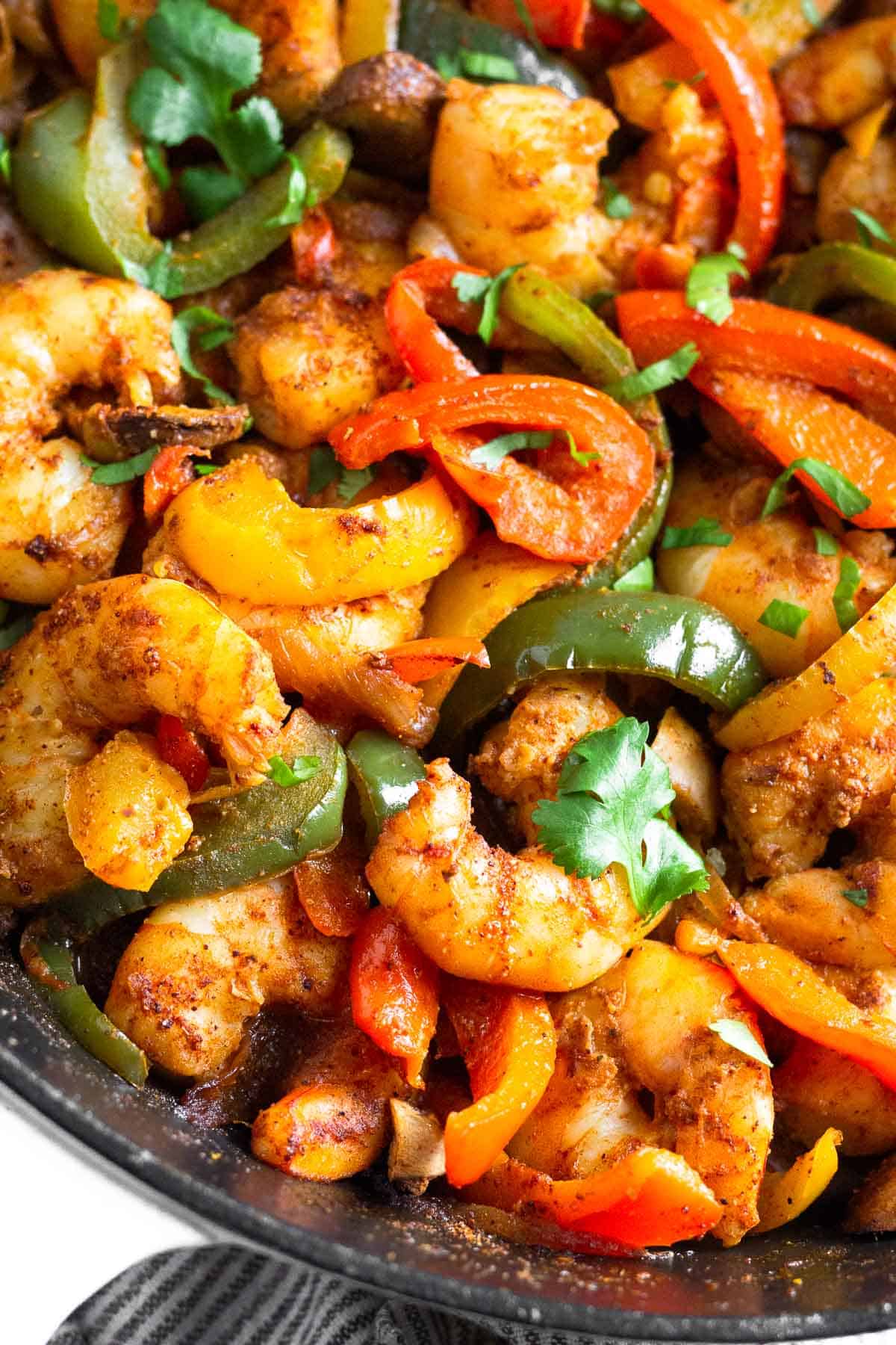 30Minute Shrimp Fajitas Recipe (One Pan) Eat the Gains