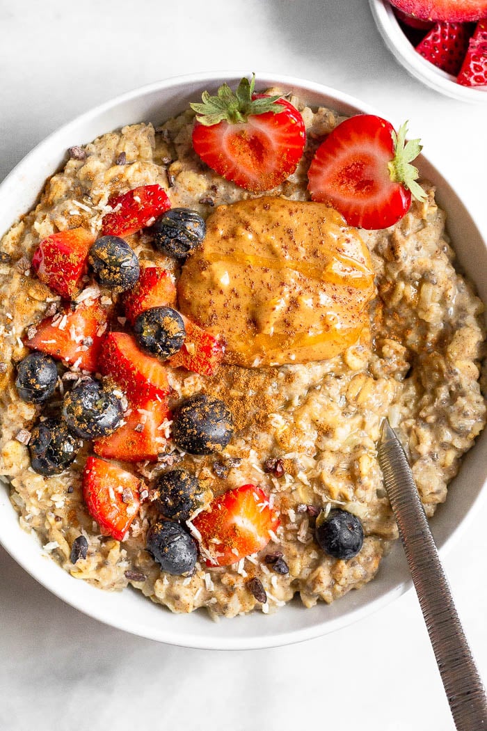 Easy Rice Cooker Oatmeal with Apples and Cinnamon - 31 Daily