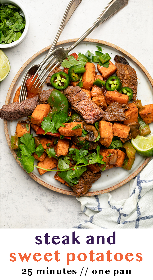 25-minute Steak and Sweet Potato Skillet - Eat the Gains