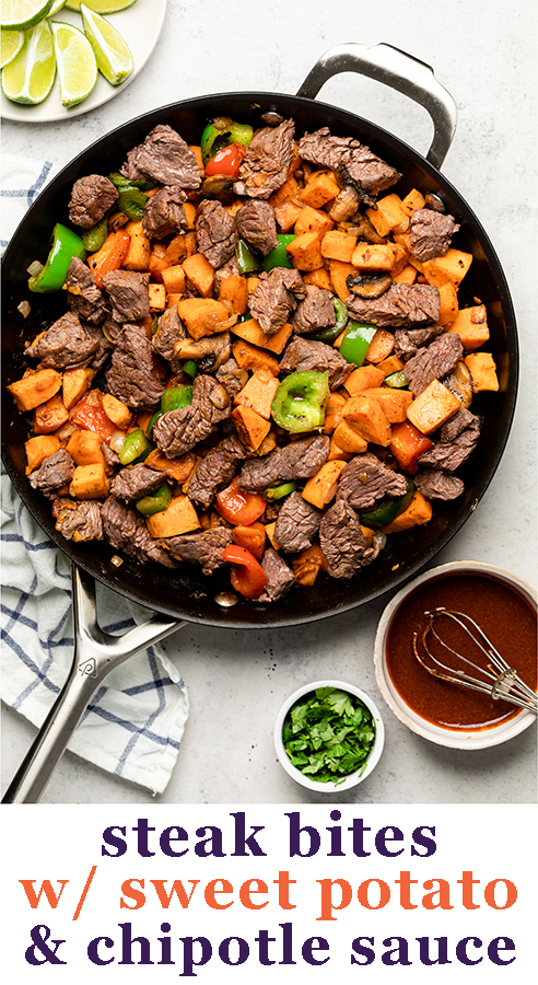 25-minute Steak and Sweet Potato Skillet - Eat the Gains