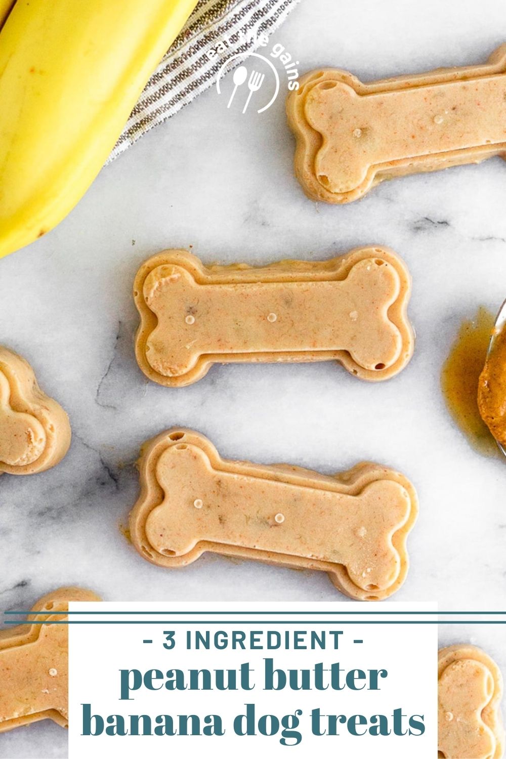 Homemade Frozen Peanut Butter Banana Dog Treats - Eat the Gains