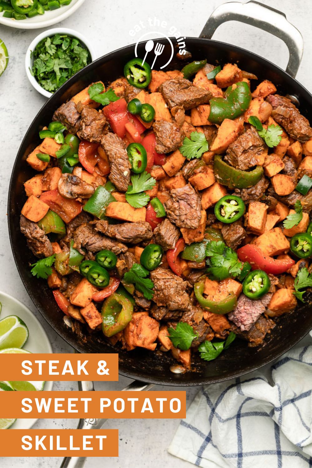 25-minute Steak and Sweet Potato Skillet - Eat the Gains