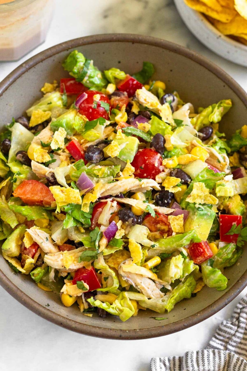 Chopped Southwest Chicken Salad - Eat the Gains