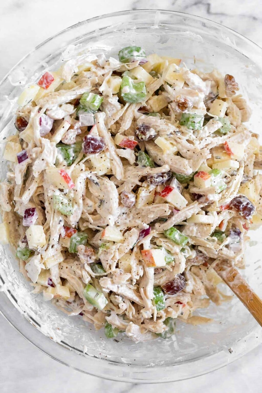 Chicken Salad with Apples & Walnuts - Eat the Gains